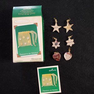 Hallmark 6 Miniatures - Presents of Angels with Mesh Bag  by Sue Tague NIB